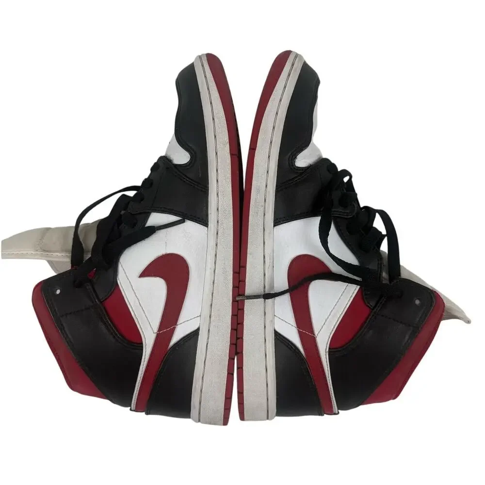 Nike Air Jordan 1 Mid Gym Red Black White Men's Size 8 554724-122